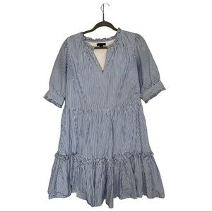 J. Crew Striped Blue Dress